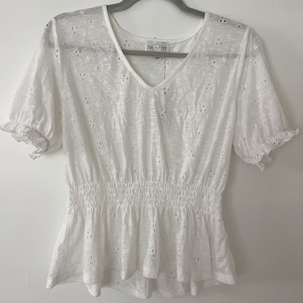 Francesca’s peplum shirt, size L